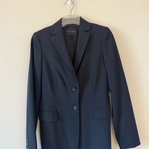 Banana Republic Women's Dark Navy Tailored Two-Button Blazer Sz 2